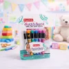 Csillámos tetováló filctoll készlet gyerekeknek – 8 színű ideiglenes body art toll szett (8+)