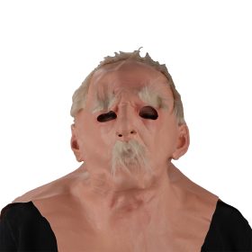   Öregember maszk latexből – realisztikus jelmez kiegészítő Halloweenre és farsangra