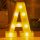 LED Dekoráció Betűk Ábécé Száma Lámpa 22 cm - A ábécé - hideg fényű
