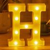LED Dekoráció Betűk Ábécé Száma Lámpa 22 cm - A ábécé - hideg fényű