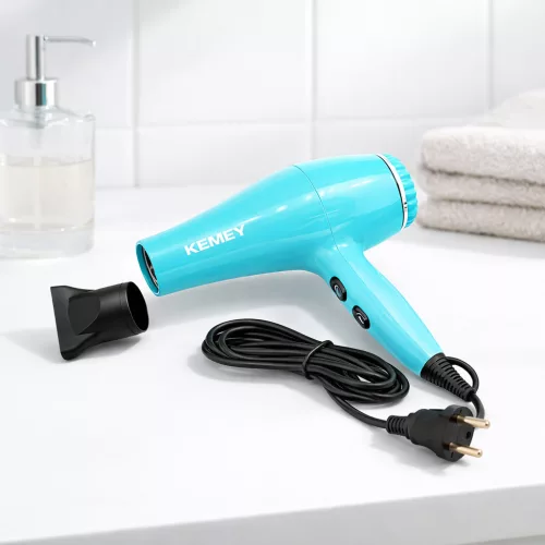 Kemey KM-9837 nagysebességű negatív ionos hajszárító – 900 W, intelligens hőmérséklet-szabályozással