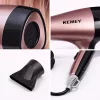 Kemey KM-6836 nagy teljesítményű hajszárító – 1800 W, 3 hőmérséklet-fokozattal, diffúzorral és szűkítő fejjel