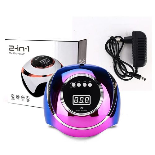 Z7 Műkörmös lámpa Dual UV/LED 57 LED-es 180 W - Kijelzős - Rainbow