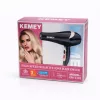 Kemey KM-2378 nagysebességű negatív ionos hajszárító – 1000 W, intelligens hőmérséklet-szabályozással