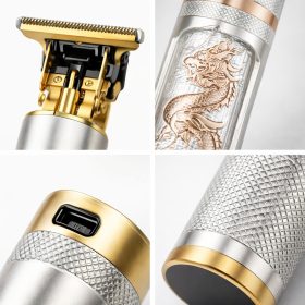   Kemei KM-762 professzionális haj- és szakállvágó – fémházas precíziós trimmelő férfiaknak