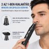 Kemei KM-6673 2 az 1-ben orr- és szakállnyíró – vezeték nélküli trimmer cserélhető fejjel