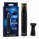 Kemei KM-1013B 2 az 1-ben orr- és szakállnyíró – vezeték nélküli trimmer cserélhető fejjel, fekete