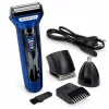 Kemei KM-6333 3 az 1-ben elektromos borotva és trimmer – cserélhető fejekkel