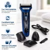 Kemei KM-6333 3 az 1-ben elektromos borotva és trimmer – cserélhető fejekkel