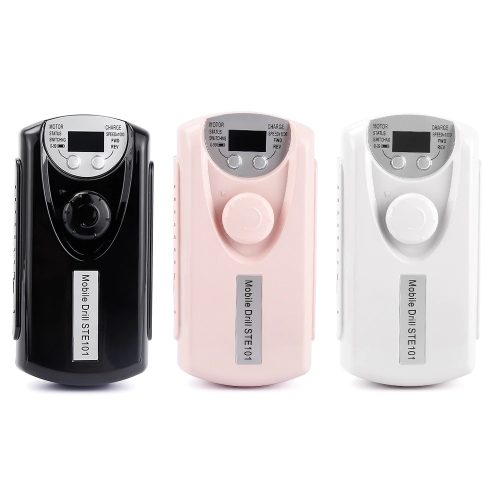 Hordozható, újratölthető Műköröm Csiszoló, Polírozó STE-101 - Rózsaszín