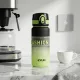 500 ml-es szívószálas sport kulacs – BPA-mentes ivópalack, fekete-zöld