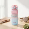 500 ml-es szívószálas sport kulacs – BPA-mentes ivópalack, rózsaszín-kék