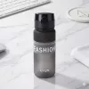 500 ml-es szívószálas sport kulacs – BPA-mentes ivópalack, fekete-szürke