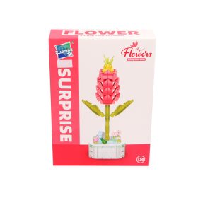 Zaunma műanyag virág építőelemekből összerakható