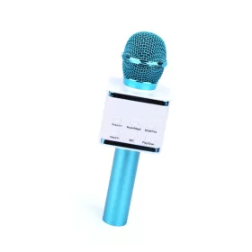  Bluetooth Karaoke Mikrofon, Beépített Hangszóróval V7 - Kék