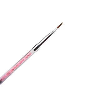   Torch kétfunkciós ecset porcelán építő és tűhegyes díszítő fejjel 16,5 cm 1.0 tűhegyes TŰ+ 2# Ecset- sötét rózsaszín