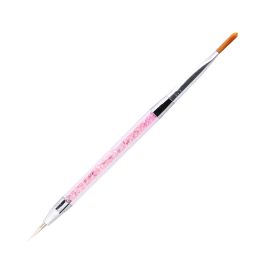   Torch kétfunkciós körömépítő porcelán építő és tűhegyes díszítő fejjel 16,5 cm 1.0 tűhegyes TŰ+ 8# Ecset