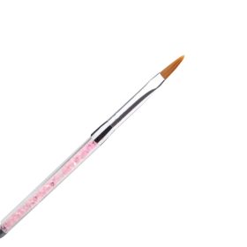   Torch kétfunkciós körömépítő porcelán építő és tűhegyes díszítő fejjel 16,5 cm 1.0 tűhegyes TŰ+ 8# Ecset