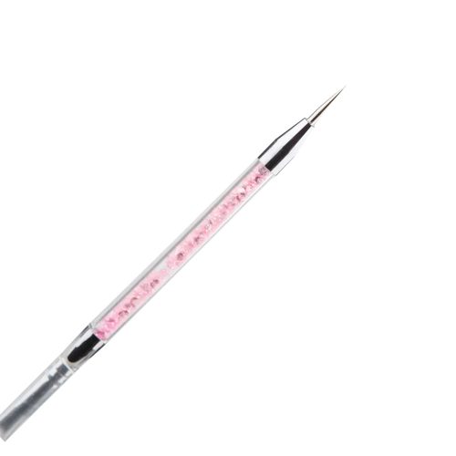 Torch kétfunkciós körömépítő porcelán építő és tűhegyes díszítő fejjel 16,5 cm 1.0 tűhegyes TŰ+ 8# Ecset