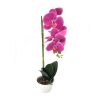 Mű orchidea virágtartóban 50 cm - Lila
