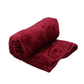 Polár takaró bordó 180 x 200 cm