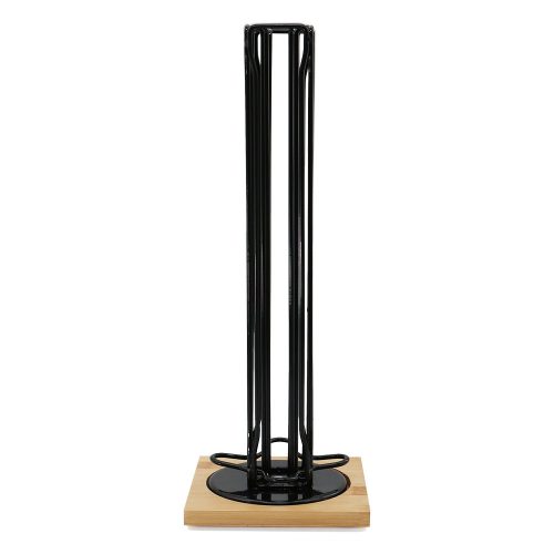 Kávékapszula tartó állvány 360°-os forgatás， Bambusz alap - 40 kapszulás