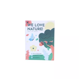 A6 We Love Nature jegyzet, műanyag kötéses, 100 lapos