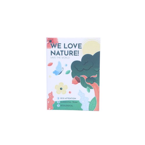 A6 We Love Nature jegyzet, műanyag kötéses, 100 lapos