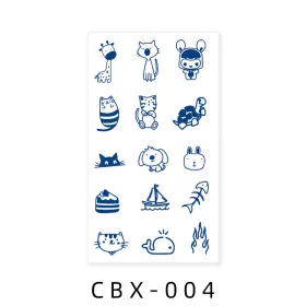  Növényi Alapú Tartós Matrica Tetoválás 60 x 105 mm CBX-004