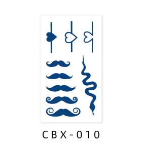   Növényi Alapú Tartós Matrica Tetoválás 60 x 105 mm CBX-010