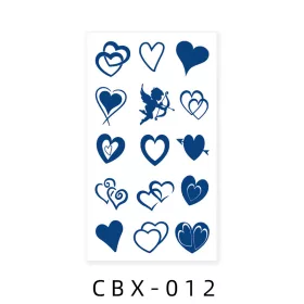   Növényi Alapú Tartós Matrica Tetoválás 60 x 105 mm CBX-012