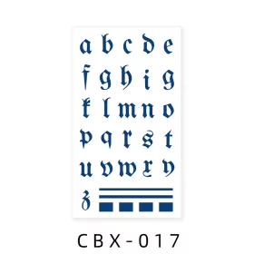   Növényi Alapú Tartós Matrica Tetoválás 60 x 105 mm CBX-017