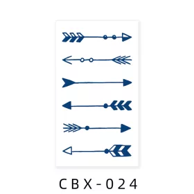   Növényi Alapú Tartós Matrica Tetoválás 60 x 105 mm CBX-024