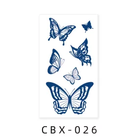   Növényi Alapú Tartós Matrica Tetoválás 60 x 105 mm CBX-026