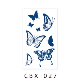   Növényi Alapú Tartós Matrica Tetoválás 60 x 105 mm CBX-027
