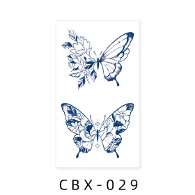   Növényi Alapú Tartós Matrica Tetoválás 60 x 105 mm CBX-029