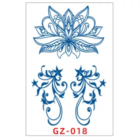   Növényi Alapú Tartós Matrica Tetoválás 110 x 180 mm GZ-018