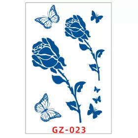   Növényi Alapú Tartós Matrica Tetoválás 110 x 180 mm GZ-023
