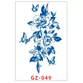   Növényi Alapú Tartós Matrica Tetoválás 110 x 180 mm GZ-049