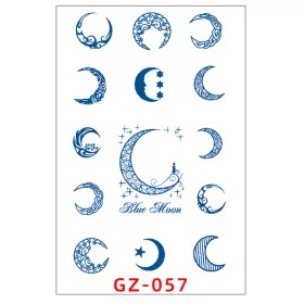   Növényi Alapú Tartós Matrica Tetoválás 110 x 180 mm GZ-057