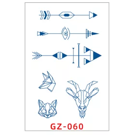  Növényi Alapú Tartós Matrica Tetoválás 110 x 180 mm GZ-060