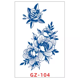   Növényi Alapú Tartós Matrica Tetoválás 110 x 180 mm GZ-104