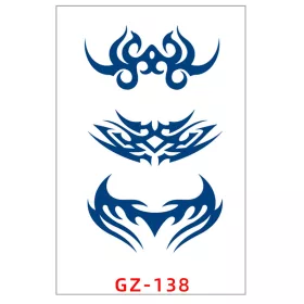   Növényi Alapú Tartós Matrica Tetoválás 110 x 180 mm GZ-138
