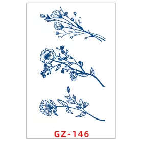   Növényi Alapú Tartós Matrica Tetoválás 110 x 180 mm GZ-146