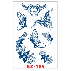   Növényi Alapú Tartós Matrica Tetoválás 110 x 180 mm GZ-185