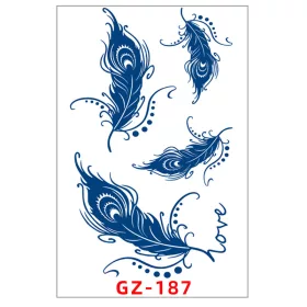   Növényi Alapú Tartós Matrica Tetoválás 110 x 180 mm GZ-187