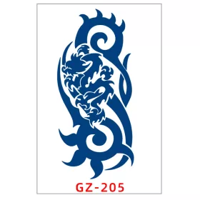   Növényi Alapú Tartós Matrica Tetoválás 110 x 180 mm GZ-205