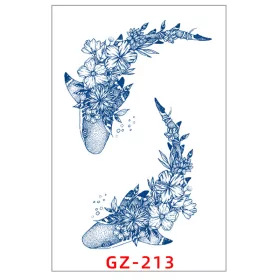   Növényi Alapú Tartós Matrica Tetoválás 110 x 180 mm GZ-213
