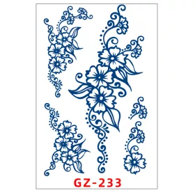   Növényi Alapú Tartós Matrica Tetoválás 110 x 180 mm GZ-233