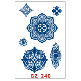   Növényi Alapú Tartós Matrica Tetoválás 110 x 180 mm GZ-240
